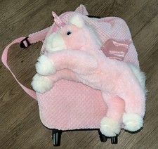 🦄 Child’s Pink Unicorn Wheeled Rucksack / Suitcase – Detachable Unicorn – Used