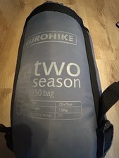 Eurohike Two Season 250 Mummy Style Zipped Sleeping Bag With Carry Bag