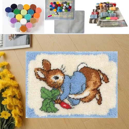 Latch hook kit diy - rug, rabbit
