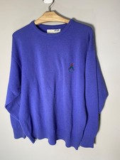 Pringle vintage cornflower blue 100% pure scottish wool size M nick faldo jumper