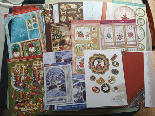 Christmas card making - card,