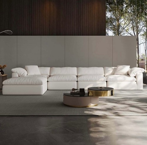 Large white corner sofa - corner,