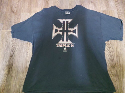 Vintage wwe triple shirt - t,