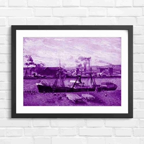 Industrial harbor barges - industrial,