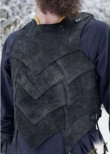 Viking leather body armor - leather,