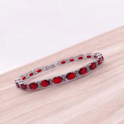 Red ruby july birthstone - red, oval
