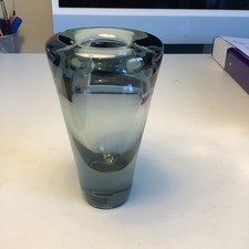 Holmegaard Per Lutken Smoke Grey Umanak Vase