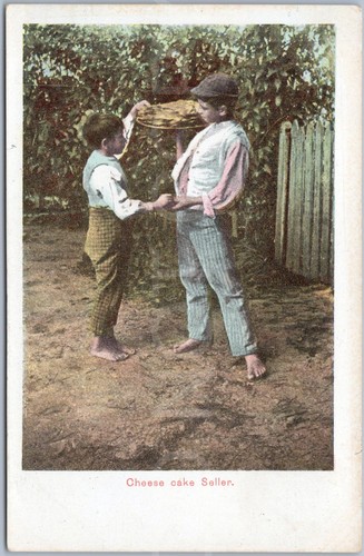 Cheese cake seller boys - cheese, street