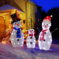 Set of 3 Christmas Snowman