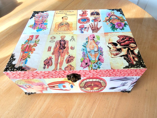 Handmade decoupage wooden box - handmade,