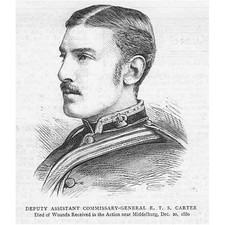 Deputy Assistant Commissioner General E.T.S Carter - Antique Print 1881