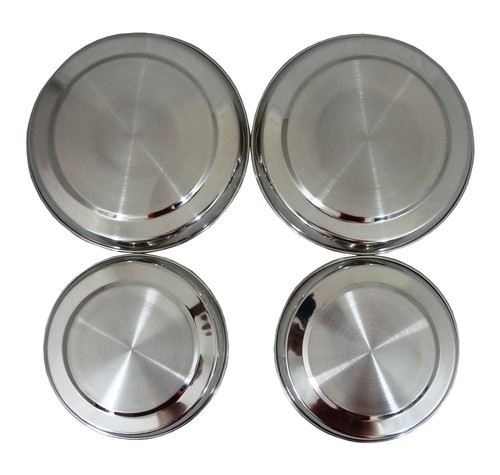 4pc hob cover set - 4pc, stainless