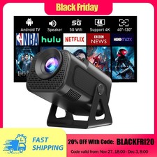 Portable mini projector 4K LED WIFI 1080p for iPhone smartphones Android phones