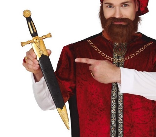 Plastic knight crusader - plastic, sword