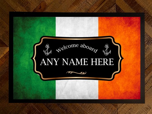 Personalised boat mat irish - boat, mat,