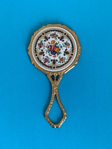 Vintage handheld mirror 12cm - handheld,