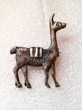 Vintage Llama brooch pin peruvian
