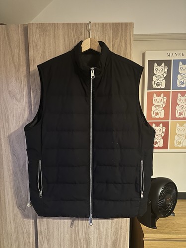 Padded gilet black - m&s, xl