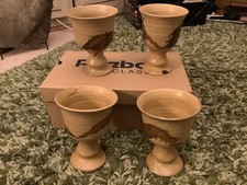 4 Pottery Wine goblets from