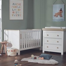 Luna Dresser & Changer - White & Oak
