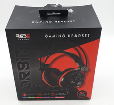 Orbit Gaming Headset/Headphones For PS4,XB1,Switch, PC, Mobile Red5, 5.1 Sound