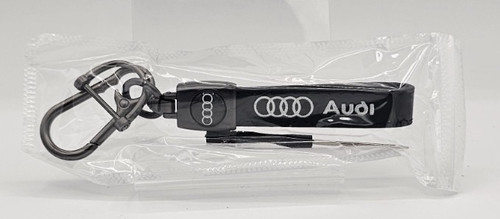 Leather car keychain - leather, strap