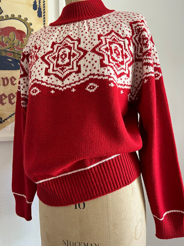 Men fair isle roll - fair, neck