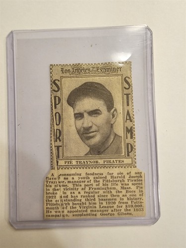 Pie traynor pirates 1936 los - traynor,