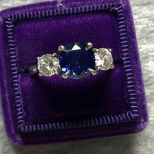 Lab Created Round Sapphire