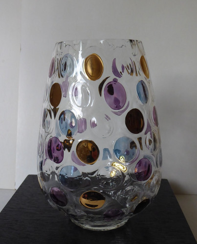 Vintage bohemian borske sklo - vintage,