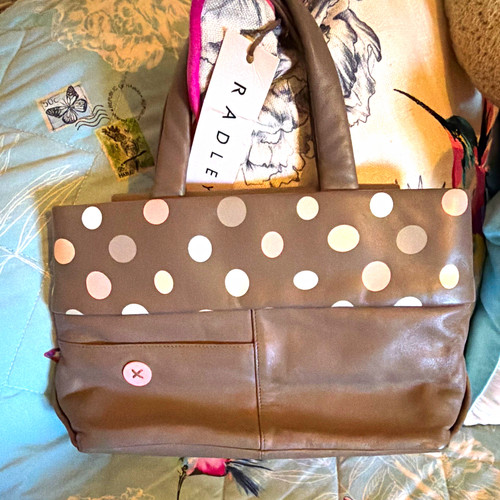Radley leather top handle bag - top,