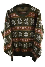 CAT CHORUS Green Knitwear Jumper size F Mens Pullover Casual Outdoors Outerwear