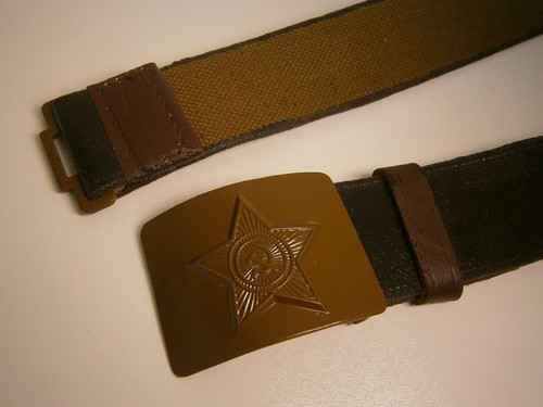 Vintage soviet officers belt - soviet,