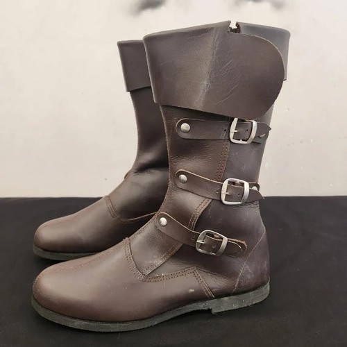 Medieval leather boots - medieval, boots|