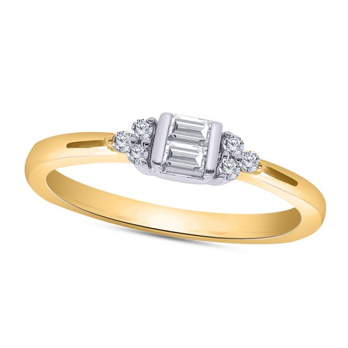 9ct baguette certified - 1/9ct,