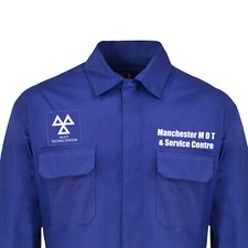 Personalised M.O.T. Overalls Custom Coveralls Workwear Boiler Suit Mechanic