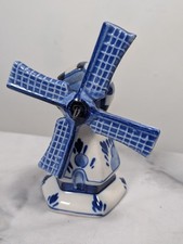 Delft Blue & White Windmill