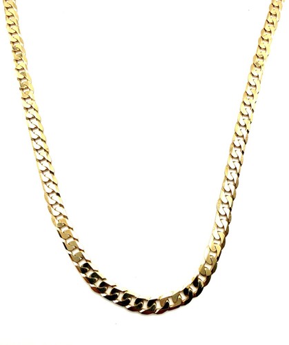 9ct gold curb chain - 9ct, heavy