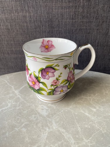 English bone china floral mug - english,