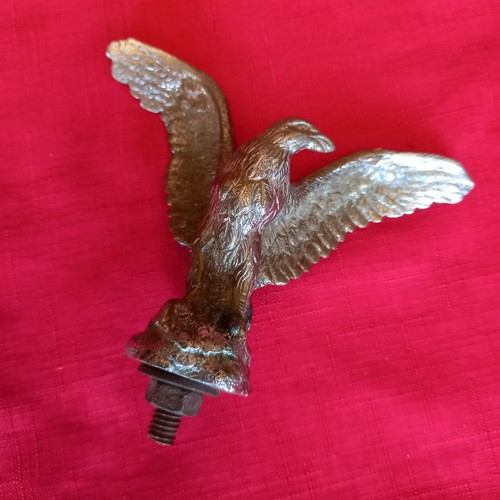 Vintage metal eagle car - metal,