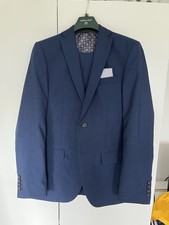 Men's Navy Blue Suit. Jacket Size 36R. Trousers Size 32R