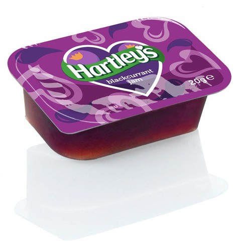 Hartley blackcurrant jam 20g - blackcurrant,