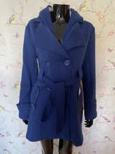 Urban Diva blue jersey hooded jacket/coat size 12