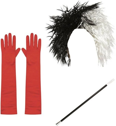 Dalmatian wig gloves - dalmatian,