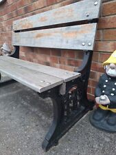 Rare Railway Bench.   Cast Letters In Leg