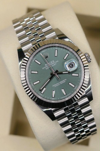 Rolex datejust mint - 41, green