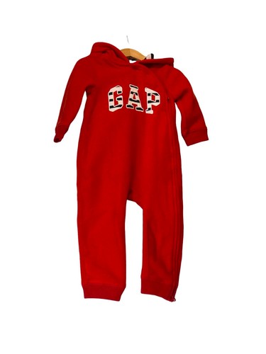 Babygap red fleece hooded - babygap,