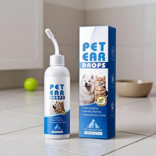 Pet ear drops dogs cats - drops,