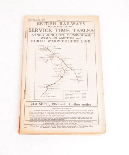 Railway working timetable - railway,