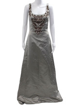 Reem Acra Women Gray A-Line